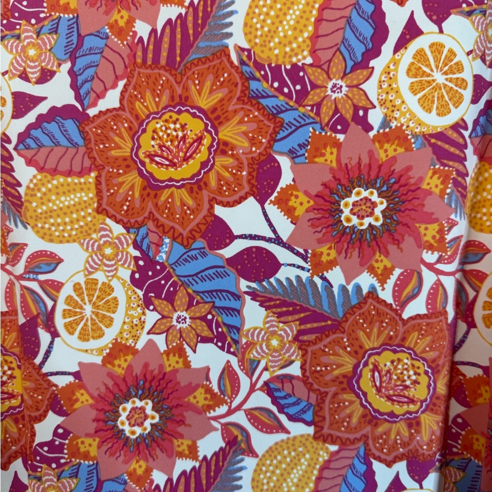 Talbots Citrus Floral Knit Midi Dress - Picture 9 of 9